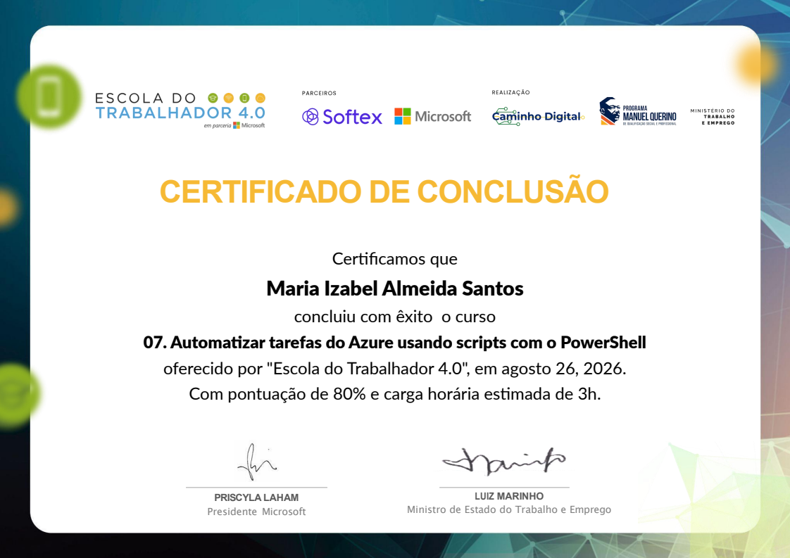 Certificate Preview